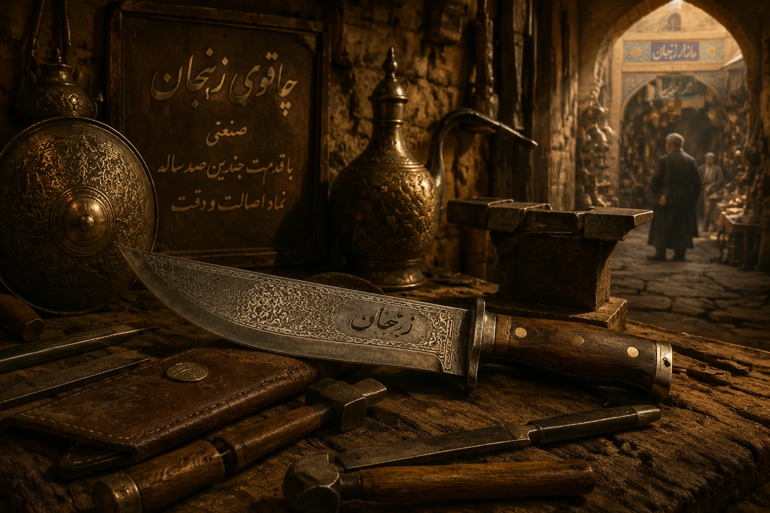 چاقوی زنجان: میراثی ماندگار در هنر فلزکاری ایران