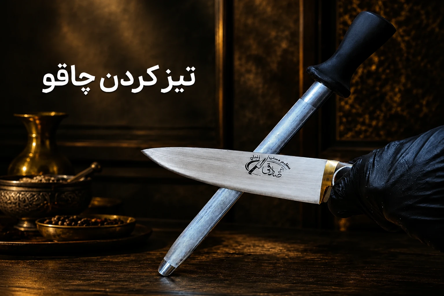 راهنمای تیز کردن چاقو با سنگ ومصقل فولادی 