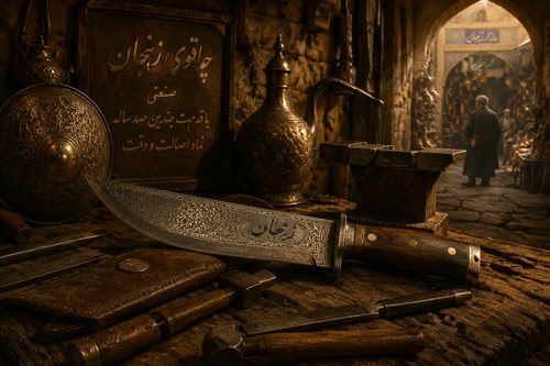 چاقوی زنجان: میراثی ماندگار در هنر فلزکاری ایران