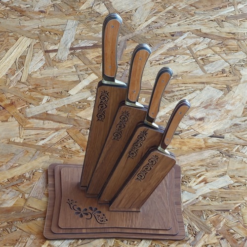 ست ۵پارچه چاقوی آشپزخانه سایز(۱،۲،۳،4)